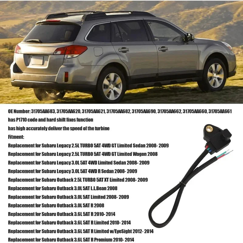 Subaru 5EAT Turbine Speed Sensor P1710 Code Fix 31705AA620 for 2008-2014