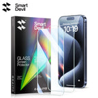 SmartDevil 2Pcs Screen Protector for iPhone 15 Pro Max 15 Pro HD Clear Tempered Glass for iPhone 15 14 13 Anti-fingerprint