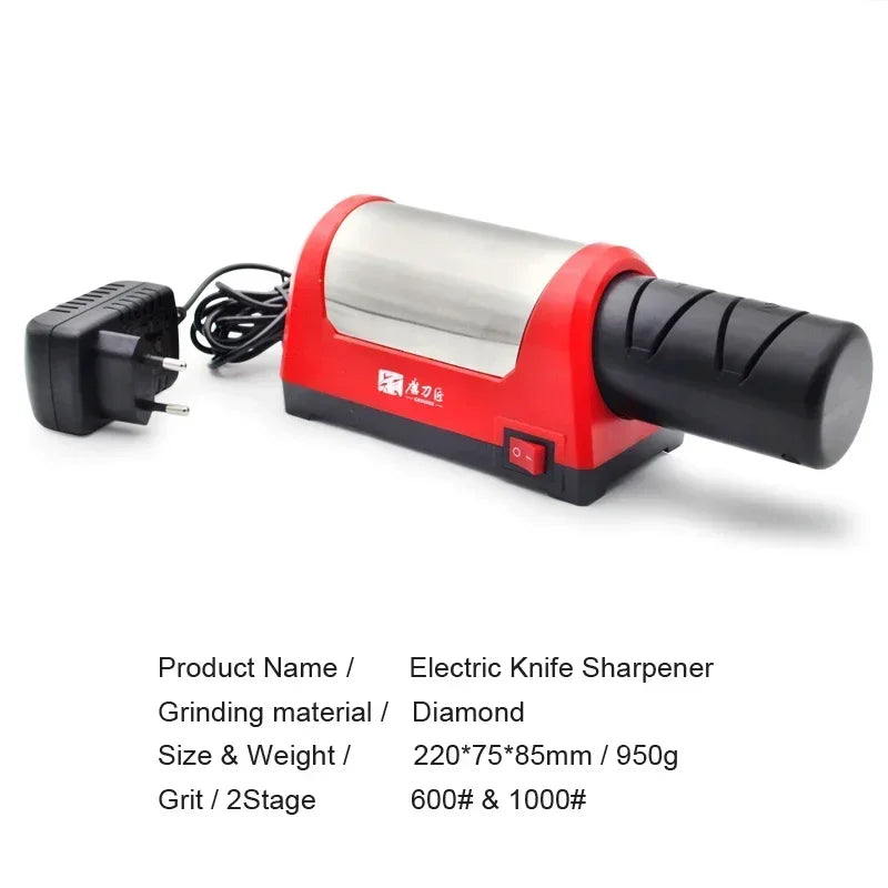 TAIDEA Electric Diamond Knife Sharpener with Polishing, 360/600/1000 Grit, TG Series