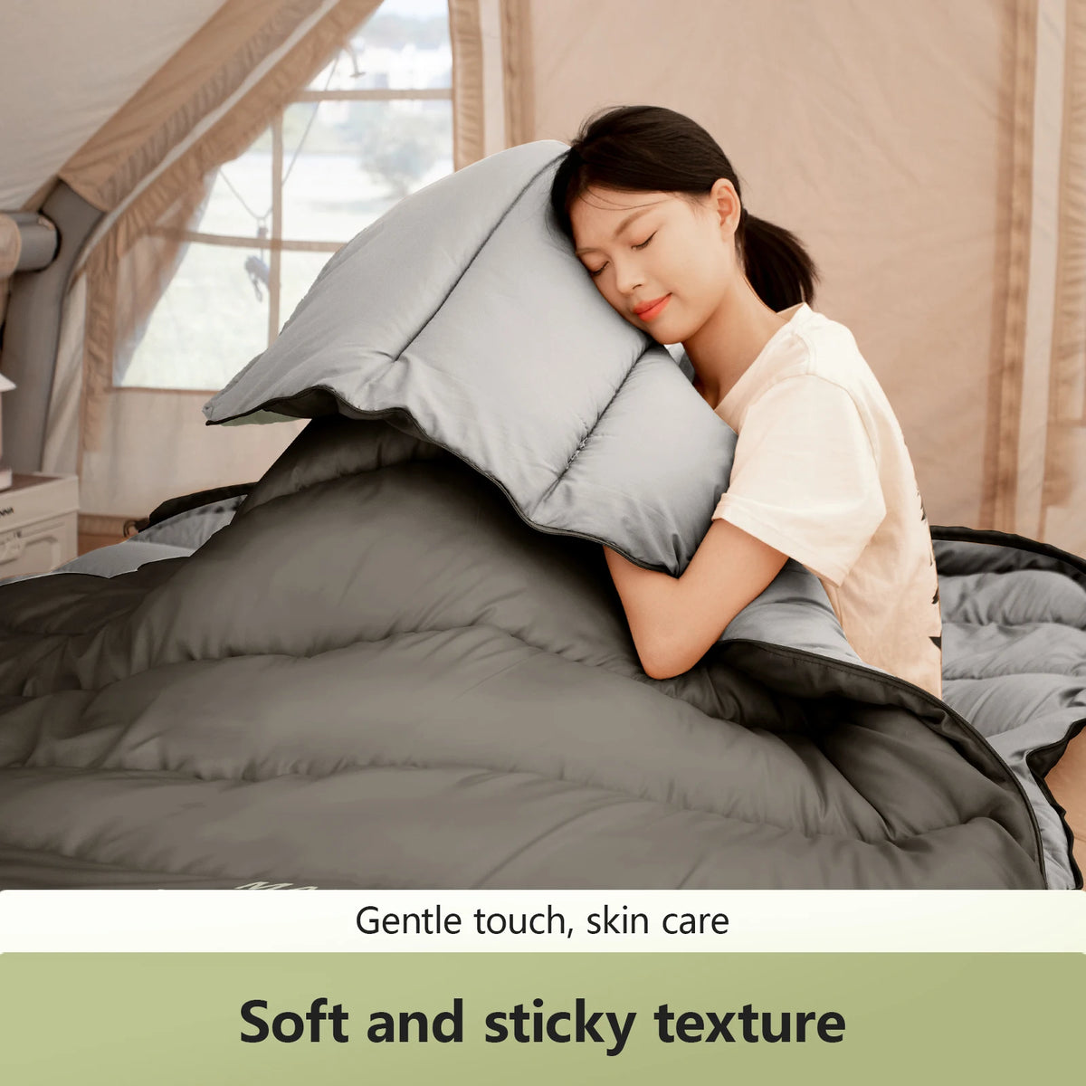 Ultimate All-Season Camping Sleep Solution for Two - BISINNA Bag