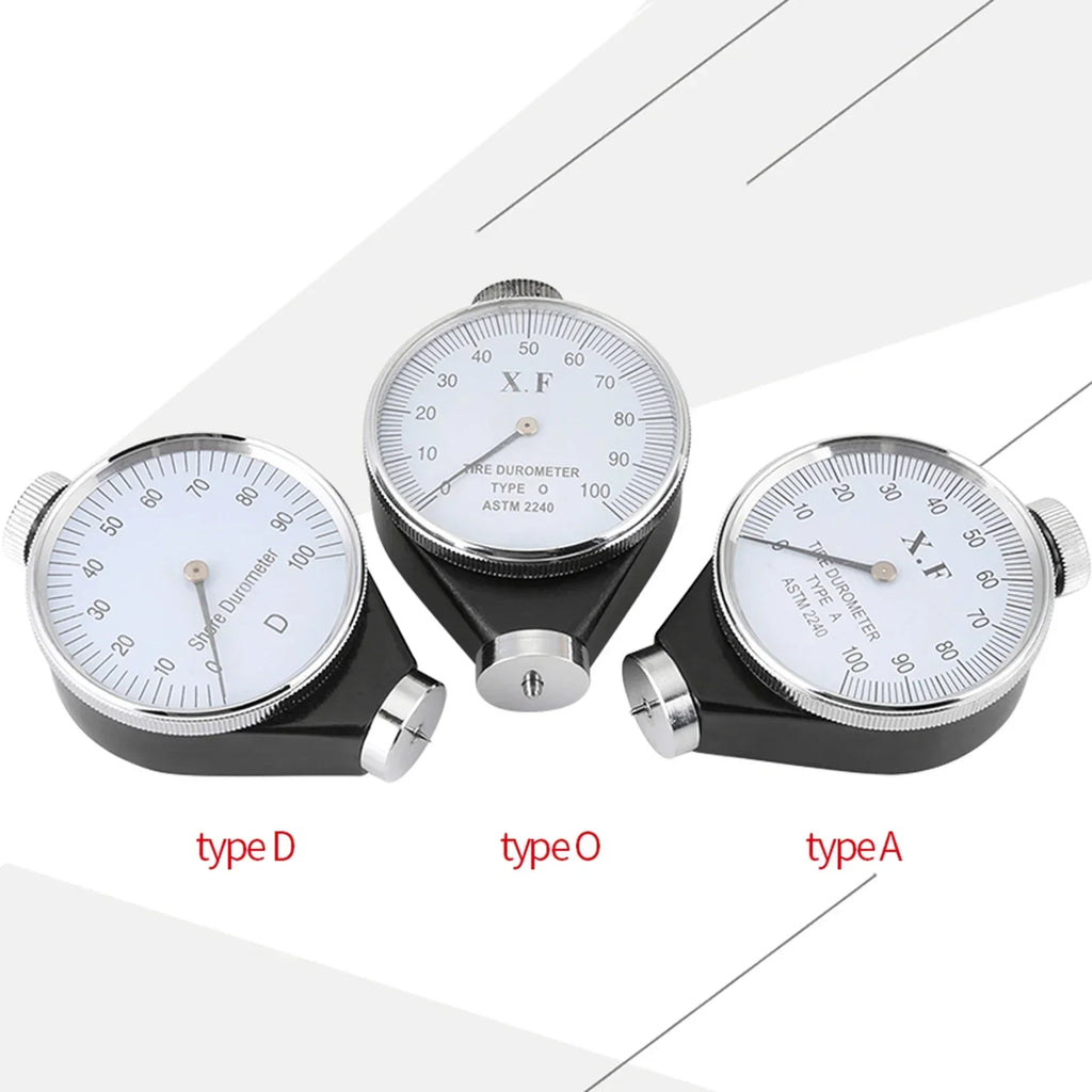 Durometer Meter Shore Type rubber hardness tester A/O/D Rubber Tire Durometer Hardness Tester Meter 0‑100 HA Hardness tester