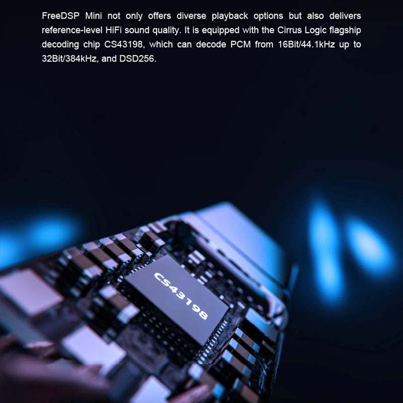 MOONDROP FreeDSP Mini HiFi Portable USB-C Miniature Decoding Amplifier Equipped with CS43198 3.5mm CITA Adapter