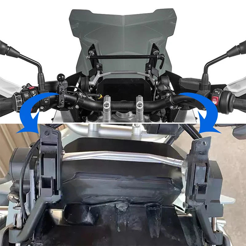 For BMW R1250GS/R1200GS GS R1250/R1200 LC Adventure 2013-2023 Windscreen Bracket Windshield Trim Strip Adjustable Lifting Holder