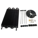2 Row 4 Row 6 Row 8 Row 10Row 16Row Universal Remote Transmission Oil Cooler Auto-Manual Radiator Converter Aluminum Kit