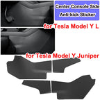 Tesla Model Y Juniper Center Console Side Anti-Kick Protector Pad Cover, TPE