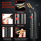 100W Plastic Welding Machine Kit Automotive Bumper Crack Repair Gun With Iron Hot Stapler Welding Soldering Iron Garage Tool
