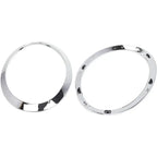 2PC For MINI Cooper F55 F56 F57 2013-2018 Chrome Left Right Front Headlights Frame Headlight Eyebrow Ring Cover Trim Replacement