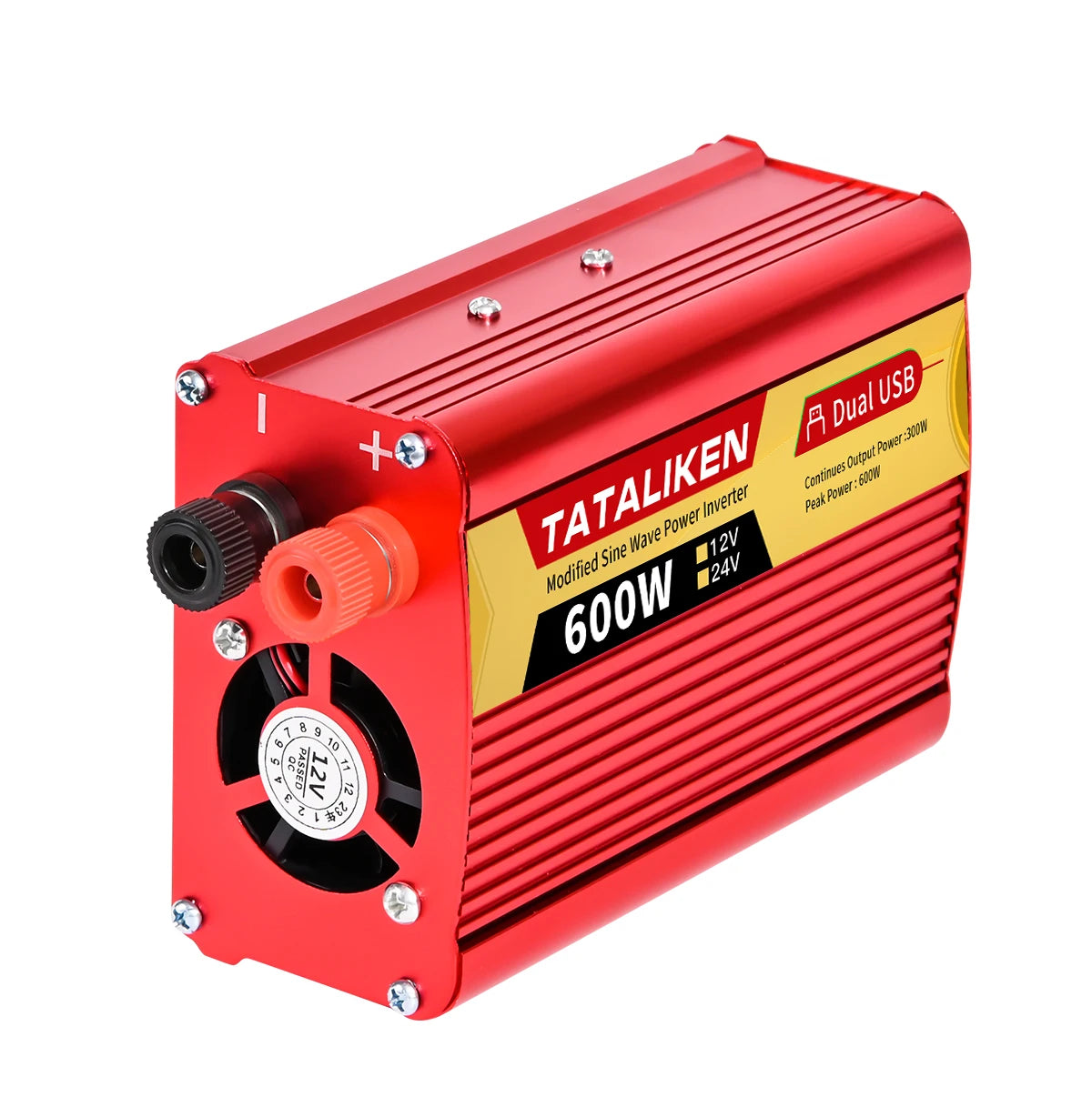 Car Power Inverter DC 12V/24V to AC 110V 60Hz 600W-2500W Vehicle Converter