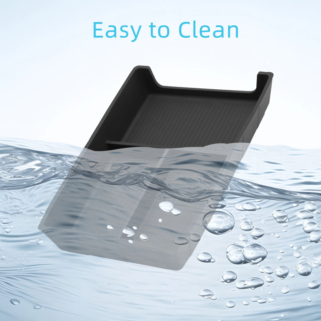 LUCKEASY Center Console Lower Storage Box Organizer for BYD Sealion 07 EV 2024-2025, Black 1pc