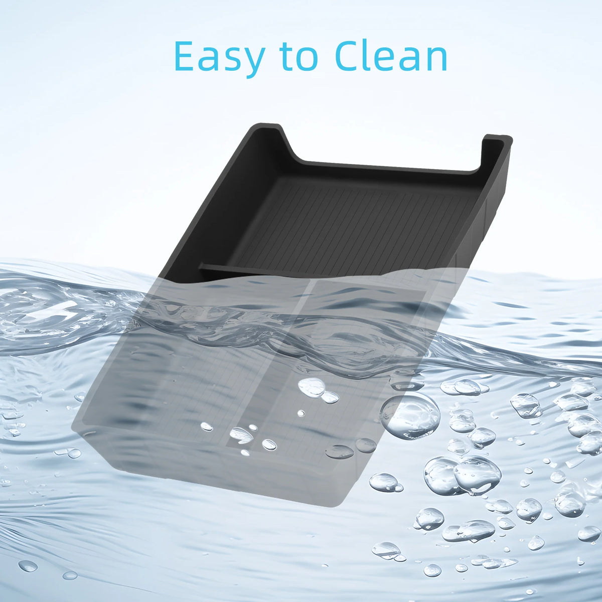 LUCKEASY Center Console Lower Storage Box Organizer for BYD Sealion 07 EV 2024-2025, Black 1pc