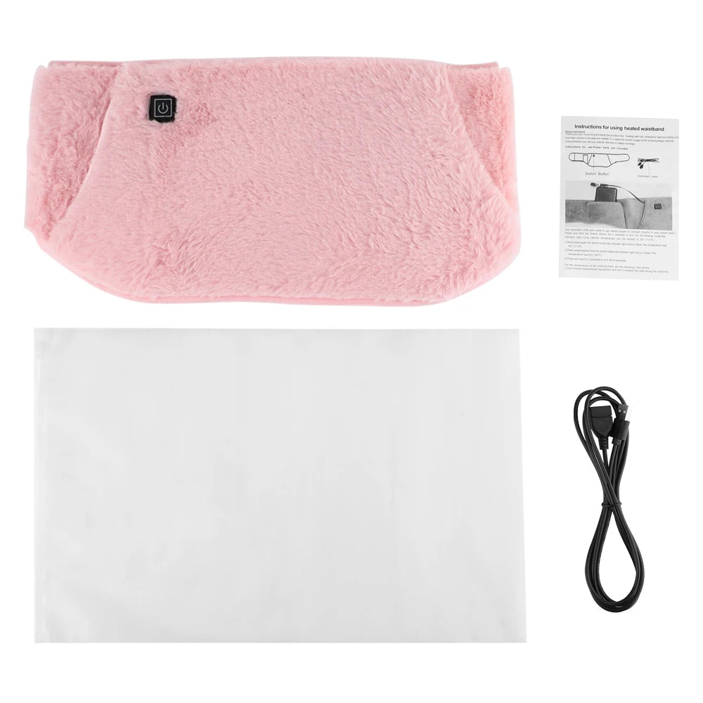 3 Levels Electric Graphene Heating Pad Cold-Proof Uterine Belt Cold-Proof Hand Waist Warming Pad USB Recharging Abdominal Warmer