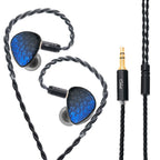 Celest Wyvern Black Remaster 10mm LCP 2.0 Diaphragm Custom Dynamic Driver in Ear Earphones with MIC Cable Headphones