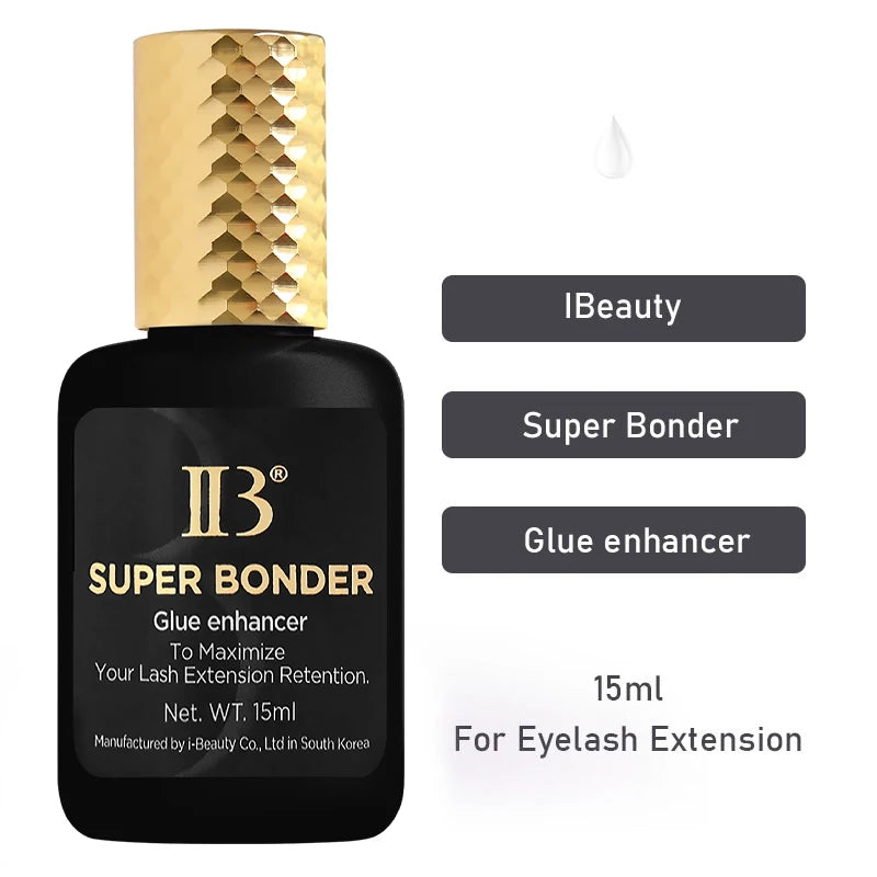 10 Bottles IBeauty Super Bonder 15ml To Maximize Your Eyelashes Retention Extensions Lava Lash Glue Korea IB Adhesive Enhancer
