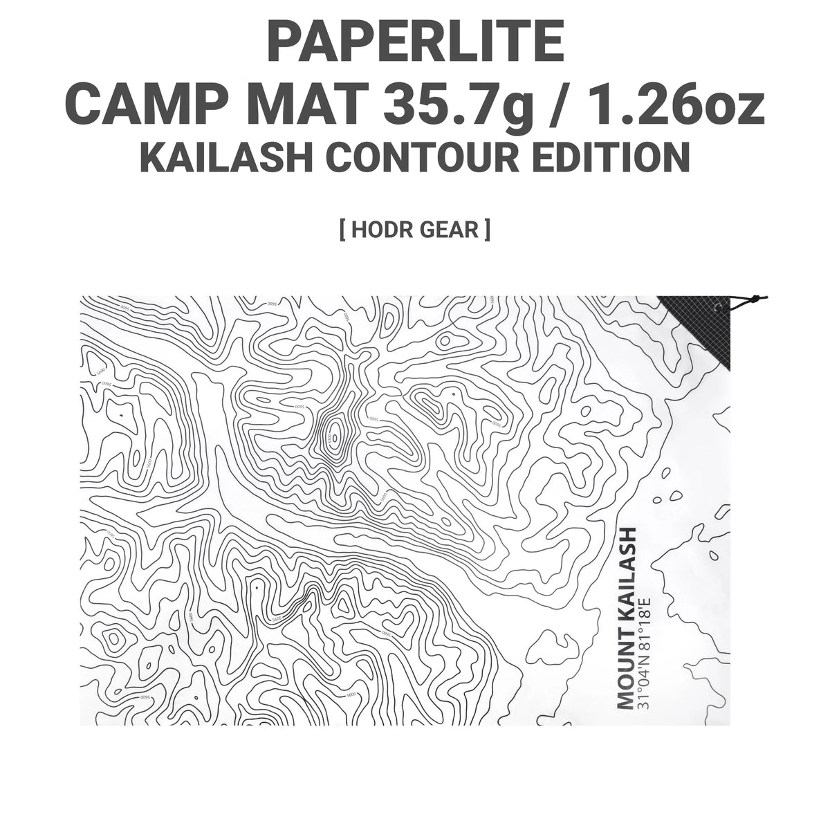 HODRGEAR Tyvek Tent Footprint Ground Sheet 35g Ultralight Waterproof Mat, Standard/Contour