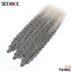 Ariel Curl Hair Synthetic Water Wave Twist Crochet Hair Afro Curls Crochet Braids Ombre Pink Braiding Hair Extension For Women