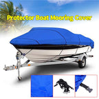 Heavy Duty Fishing Ski Boat Cover for 11-13' 14-16' 17-19' 20-22' V-Hull Waterproof  Sunproof UV Protector Boat Mooring Cover
