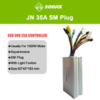 JN Ebike Controller 36V 48V 15A 17A 22A 25A 30A 35A Control System with 6 9 12 Mosfets for Electric Scooter Conversion Parts