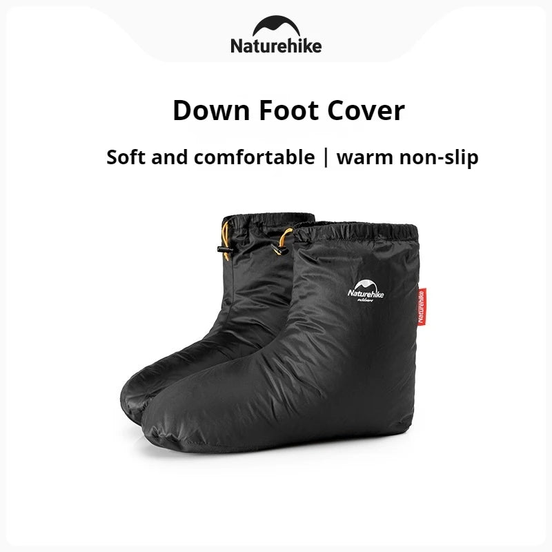 Naturehike Winter Duck Down Feet Cover Outdoor Hiking Camping Ultralight  650FP Warm Keeping Soft Booties Socks CYY2441FS011