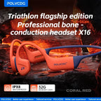POLVCDG Bone Conduction Swimming Headphones IPX8 Waterproof, 32GB, Bluetooth 5.4 - X16