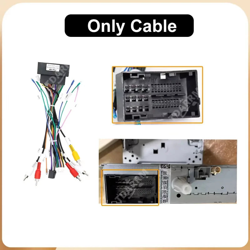 2DIN car stereo fascia panel + wiring harness adapter with CANBUS for Ducato/Boxer/Jumper 2006-2022