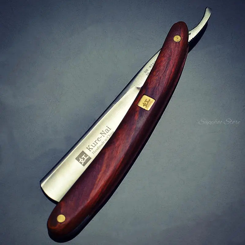 S45C Carbon Steel Straight Razor Barber Shop Sandalwood Handle Razors For Male Shaving Knife men's Safety Shaver Razors G1120