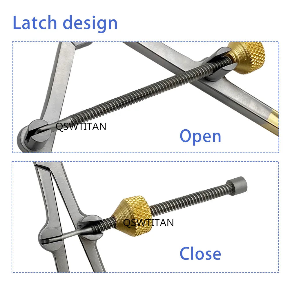 QSWTITAN  Stainless Steel Reduction Forceps with Pointed Bone Locking Forceps Plate Holding Orthopedic Surgery Instrument