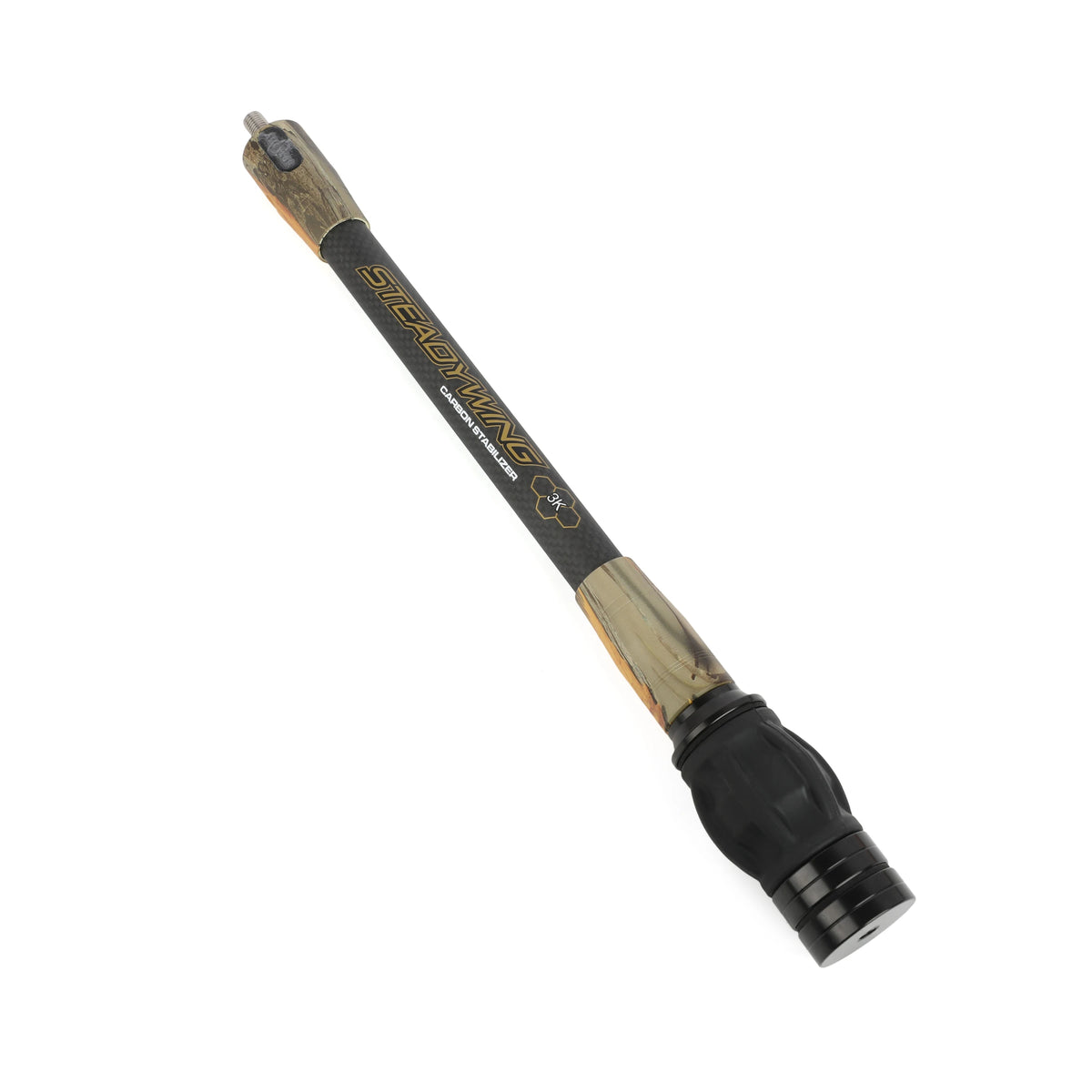 Archery Bow Stabilizer 3K Carbon Fibre Rod Stainless Steel Counterweight Bow Arrow Hunting Shooting Target Damper Shock Absorber