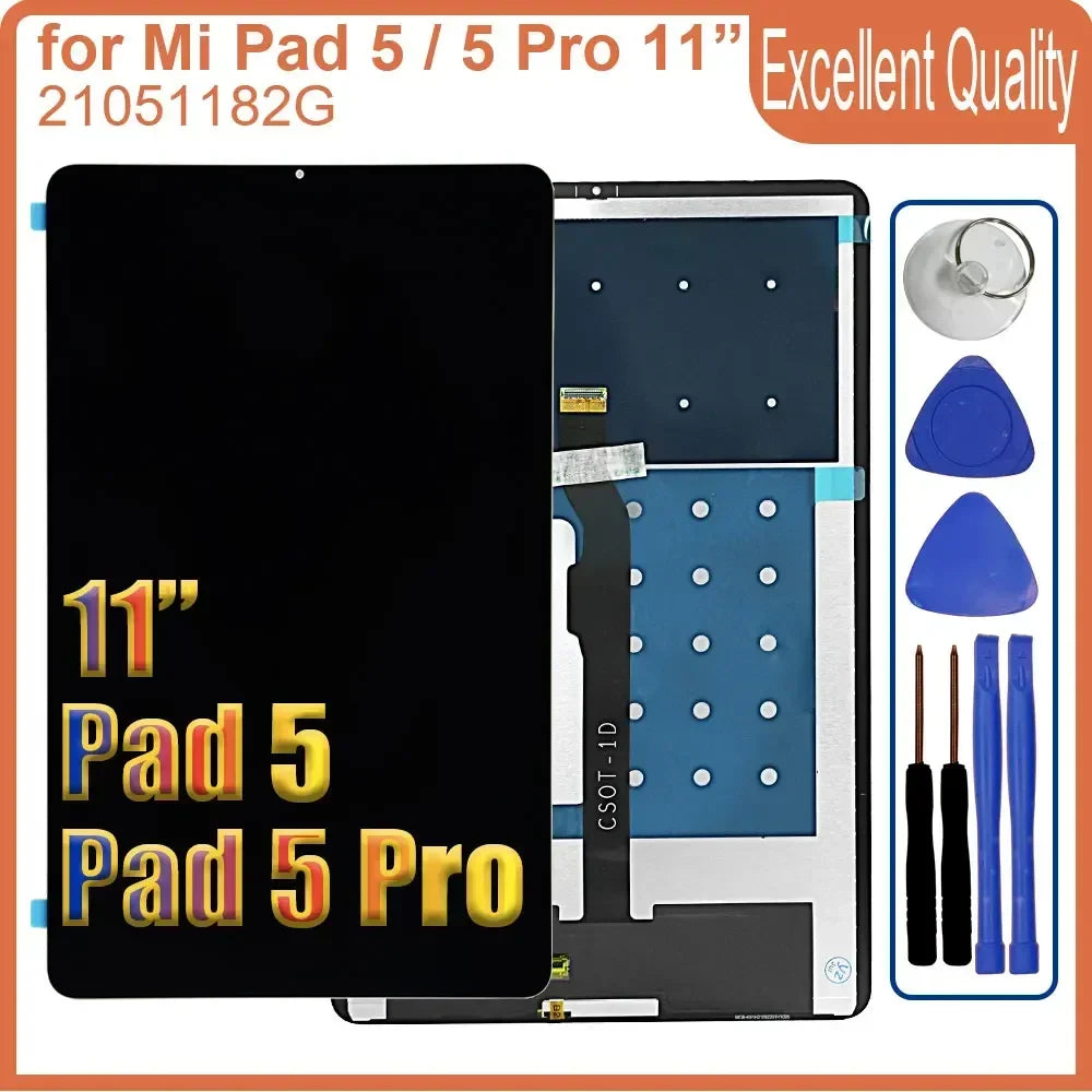 Xiaomi Pad 5 LCD screen + touch digitizer replacement assembly, choose Pad 5 or Pad 5 Pro