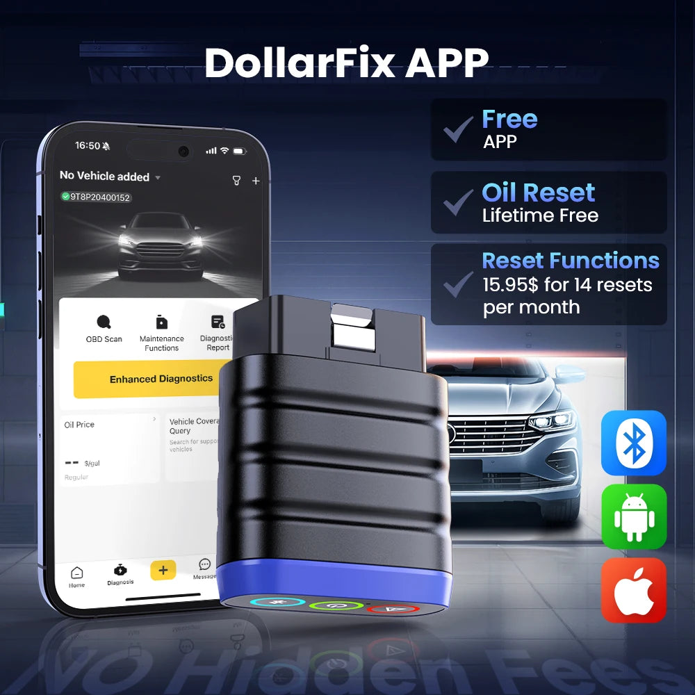 MUCAR BT200 Lite OBD2 Scanner Full System Diagnostic Tool, iOS/Android Code Reader