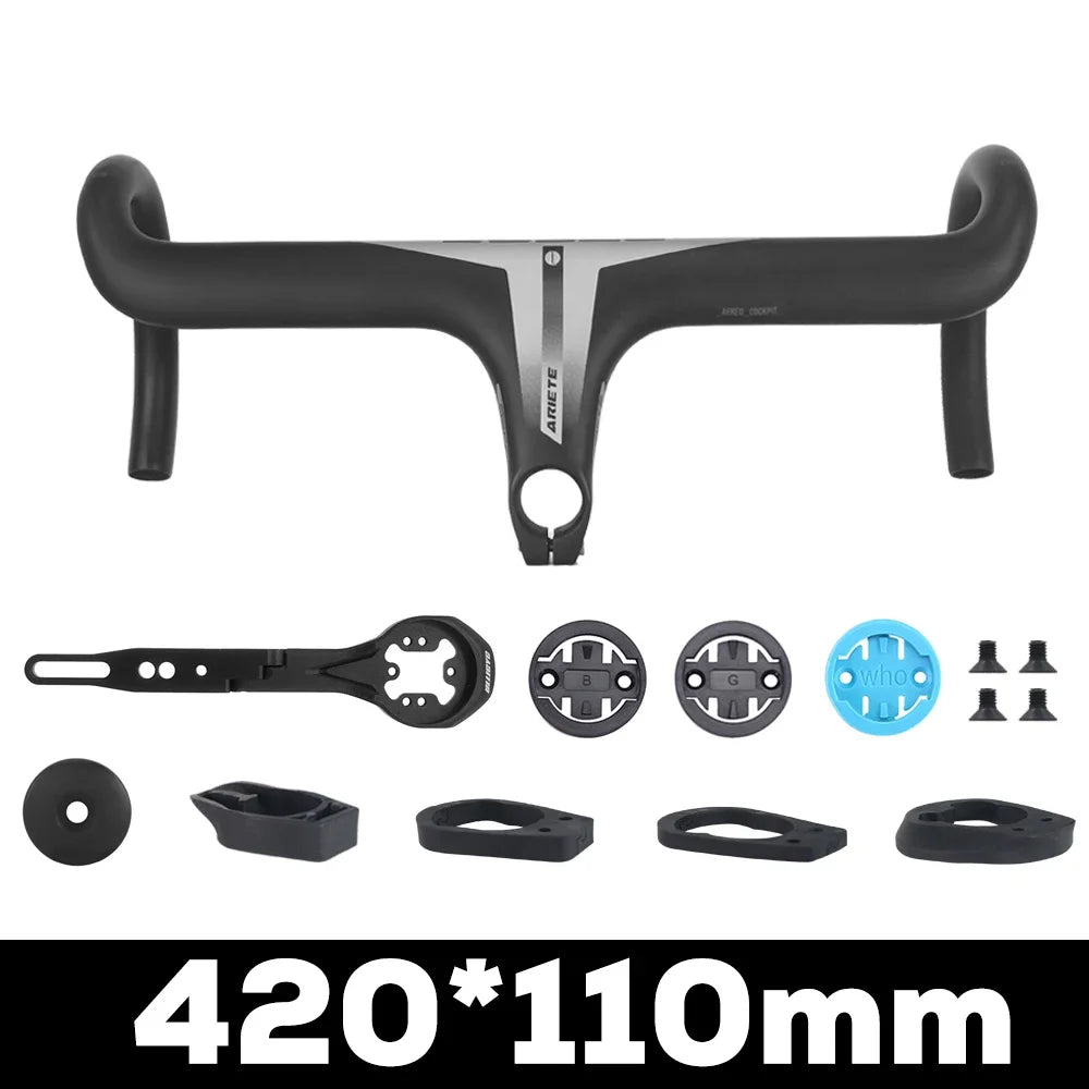 JAVA Ariete T1000 full carbon fiber road bike integrated handlebar 28.6mm, 80-110x380-440mm