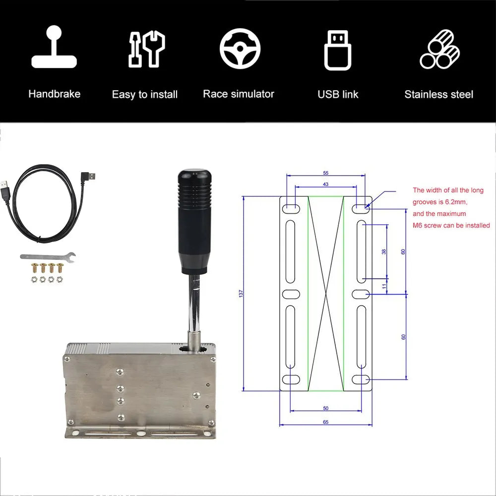 PC USB Racing Games Sequential Shifter H Gear Shift SIM For Logitech G920 G923 G25 G27 G29 Thrustmaster T300RS/GT T500 For ETS2