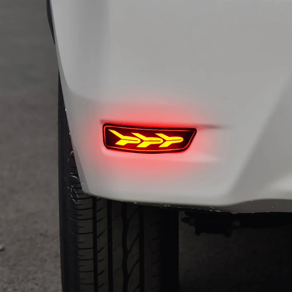 For Toyota Corolla Altis 2014 2015 2016 2017 2018 Drive Brake Turn Signal lamps Dynamic LED Rear Bumper Reflector light