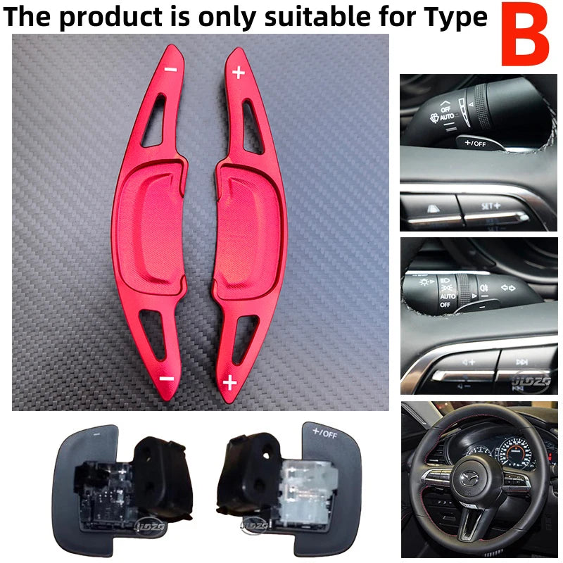 Car Shift Paddles Steering Wheel Paddles Extension DSG For Mazda Mazda3 Axela CX30 CX-30 2020 2021 CX-50 CX-60 CX-90 2023