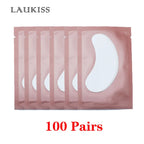 25/50/100Pairs Eye Patches Under Eyelash Pads for Building Hydrogel Paper Patches Lint Free Stickers for False Eyelashes LAUKISS