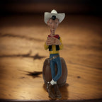 Creative Cowboy Figure Statue Ornament，Cowboy Style Money Box， Living Room、The perfect choice for TV cabinet office decoration