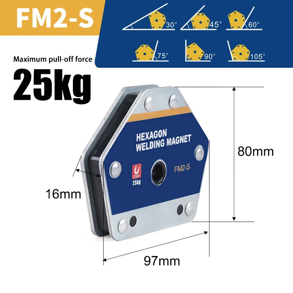 12.5/25/50/75Kg Magnetic Welding Holders Angle Solder Arrow Magnet Weld Fixer Positioner Ferrite Holding Auxiliary Locator Tools