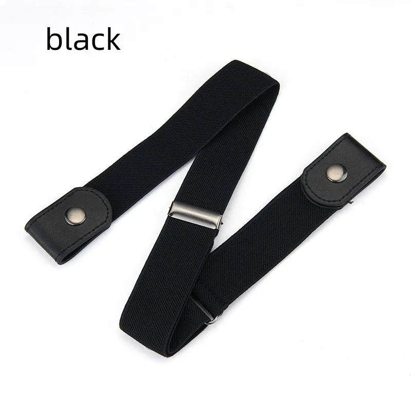 New 4/3/2/1PC Stretch Elastic Waist Band Invisible Belt Buckle-Free Belts for Women Men Jean Pants Dress No Buckle Easy To Wear