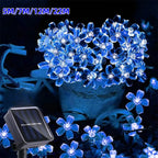 Solar Garden Lights Outdoor Solar Flower String Lights Solar Outdoor Lights Waterproof  Flower Lights Garden Decoration Outdoor