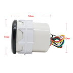 2“52mm Smoke Lens Auto Tachometer White LED 0-8000 RPM Meter Car Gauge 1-8 Cylinders