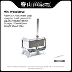 Goout Springhill Mini Woodstove Outdoor Camping Tour Incense Burner Folding Portable Stove Home Desktop Mosquito Incense Burner