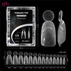 BNG 140Pcs Dual Forms with Inner Arc Line Oval Square Coffin Upper Forms for Quick French Matte  Nail Molds for Nail Extensions