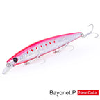 TSURINOYA 4PCS Ultra Long Casting Saltwater Sinking Minnow Sea Fishing Lure BAYONET 135mm 26.4g Seabass Mackerel Hard Bait