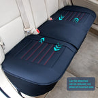 SEAMETAL Full-Surround PU Leather Car Seat Cover Cushion Protector Pad, 1pc