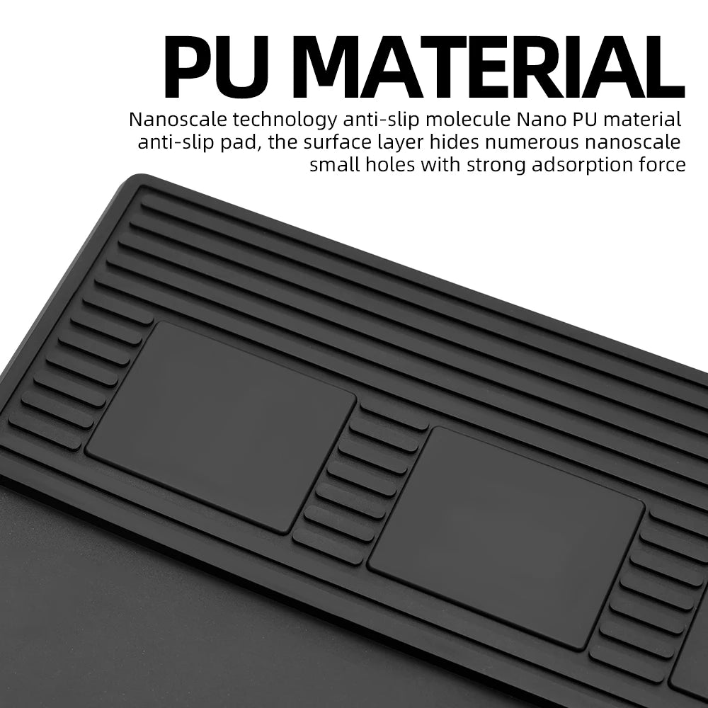 Barber Mats Barber Tools Storage Mat Barbershop NonSlip Magnetic Silicone Cushion Tray Storage Heat Insulation Working Pad ﻿