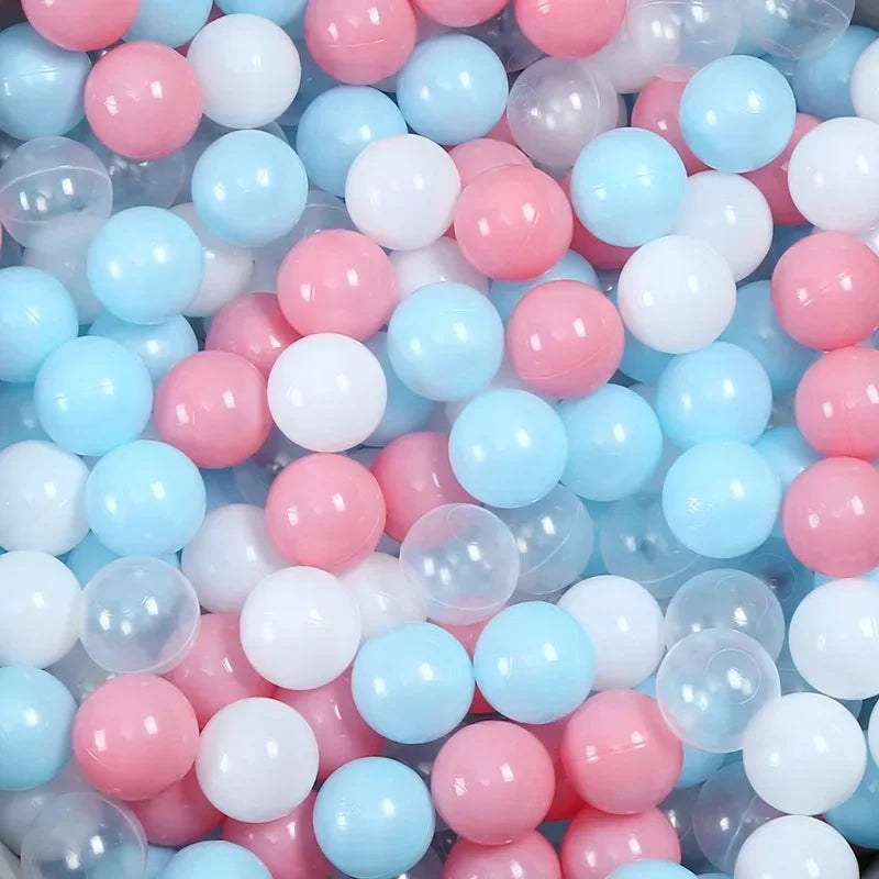 100 Pcs Eco-friendly Colorful Ball Pit Soft Plastic Ocean Ball Water Pool Ocean Wave Ball Outdoor Toys For Children Kids Baby