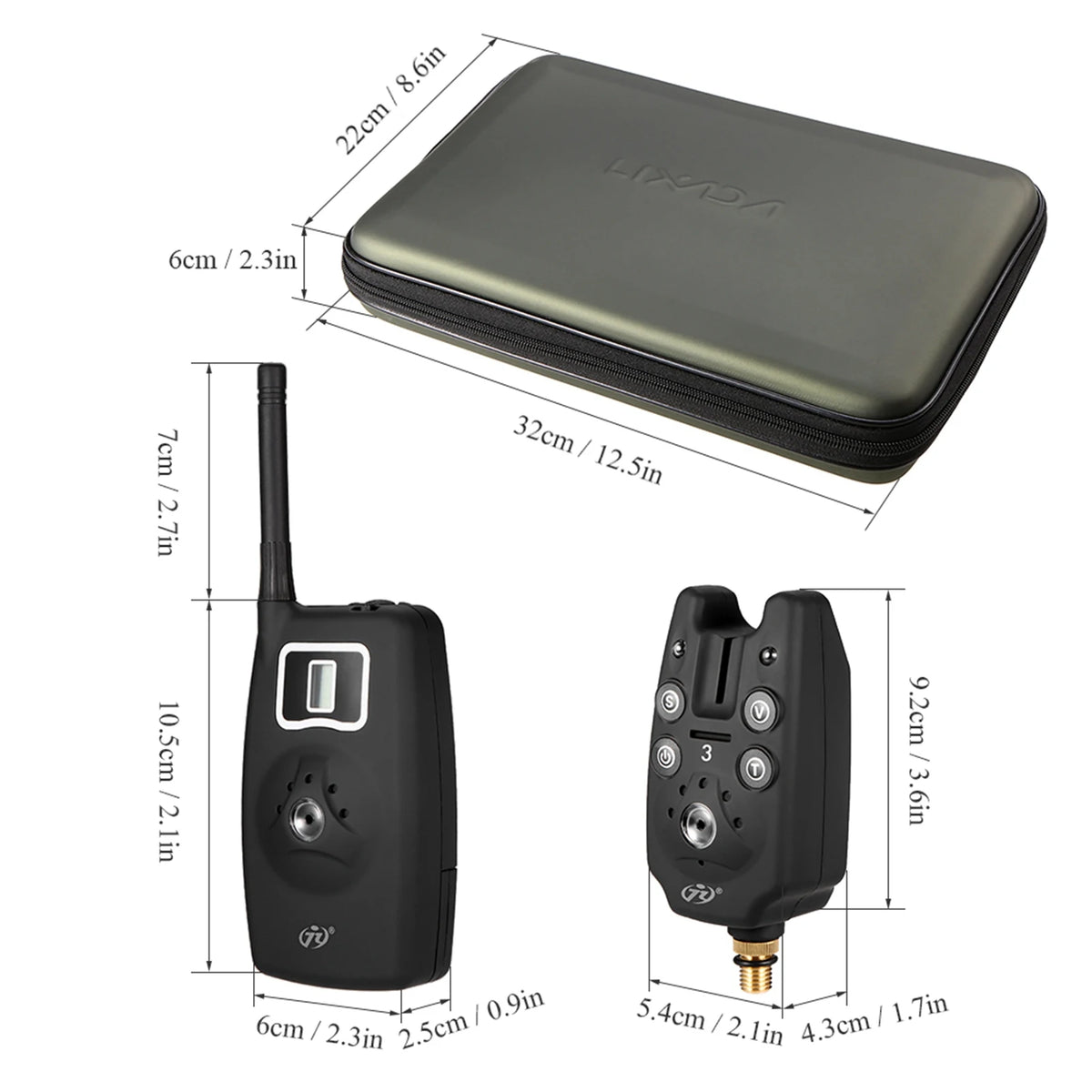 Fishing Alarm Kit Wireless Fishing Alarm Set LED Fishing Bite Alarms Receiver Set Night Fishing Supplies Wireless Bite Alarm