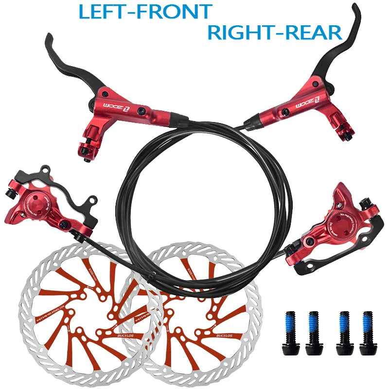 ZOOM HB-875 bicycle hydraulic disc brake set 800/1450mm bike hydraulic brakes 160mm bicycle oil pressure brake disc caliper