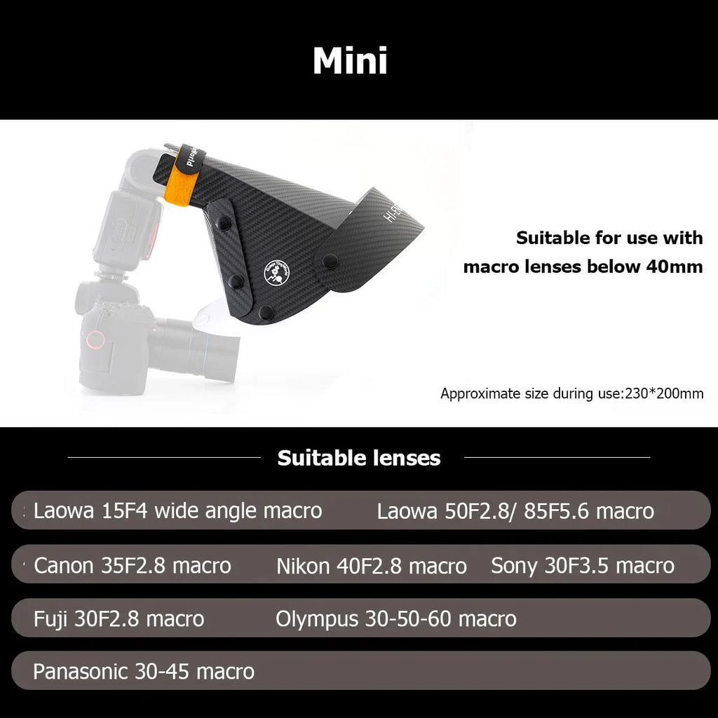 Guage Hoof Cover Universal Flash Diffuser Softbox Speedlight Reflector Snoot Camera Accessories for Macro Lens Shooting