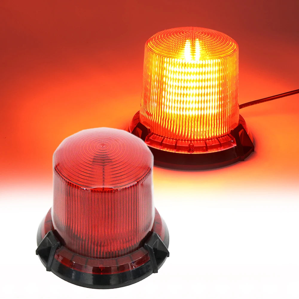 90 Led Car Strobe Light Emergency Car Rotating Traffic Indication Flash Beacon Light LED Orange Blue Red Flash Car Warning Light
