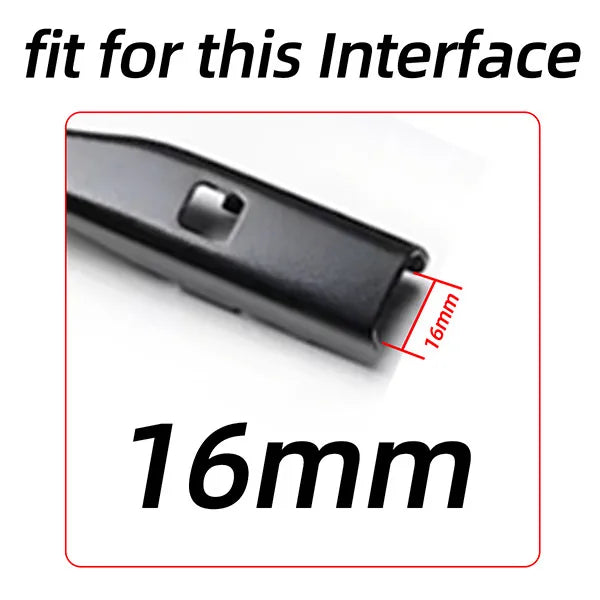 2PCS Universal Wiper Blades Front Windshield Wipers for J Hook Slip Top Button Car All-seasons Durable Stable Car Accessories